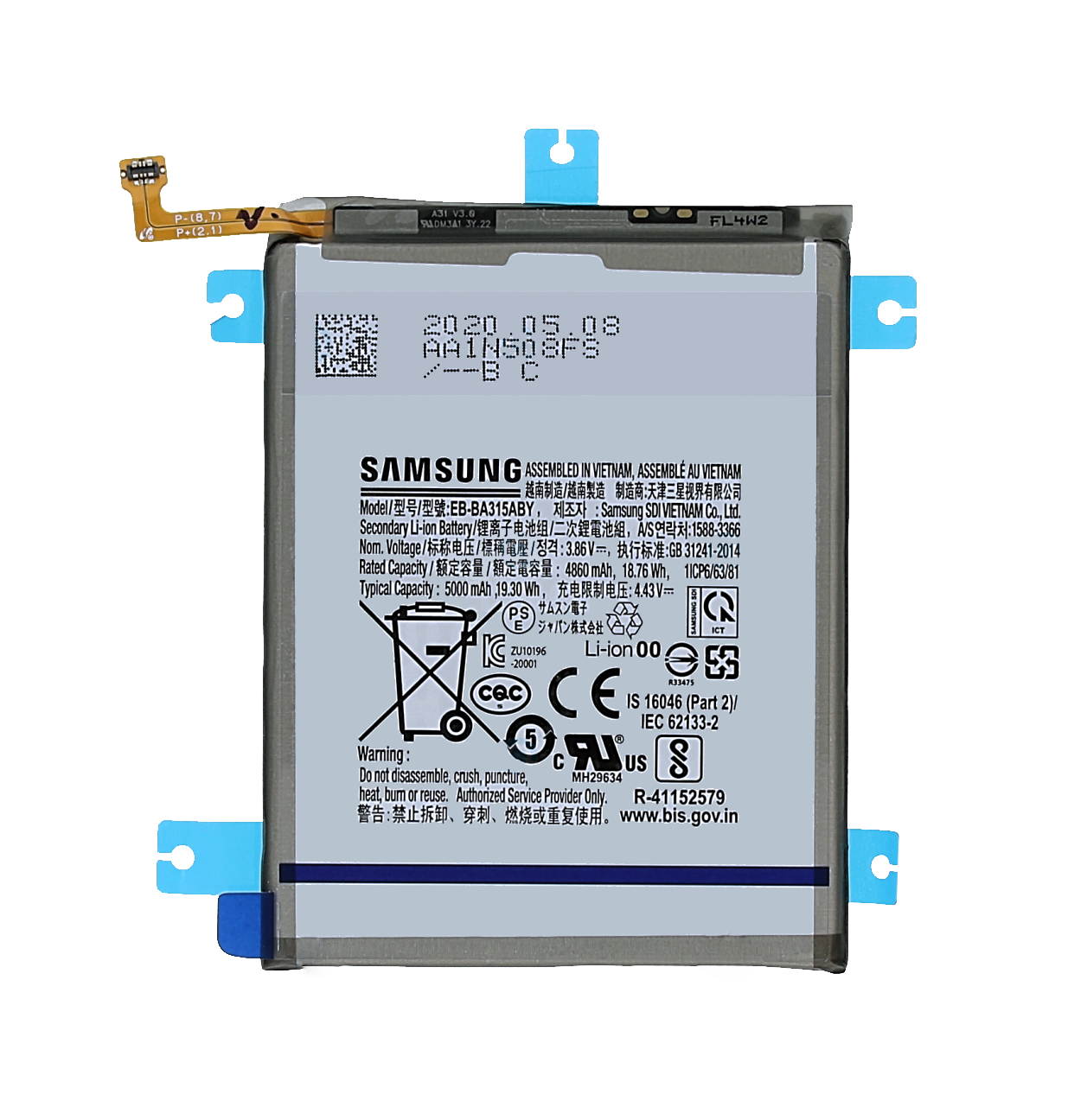 Bateria Samsung SM-A315 Galaxy A31 / SM-A325 Galaxy A32 / A225