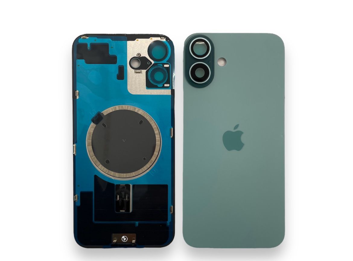 Tampa de Bateria Iphone 16 Plus Verde Com Aro