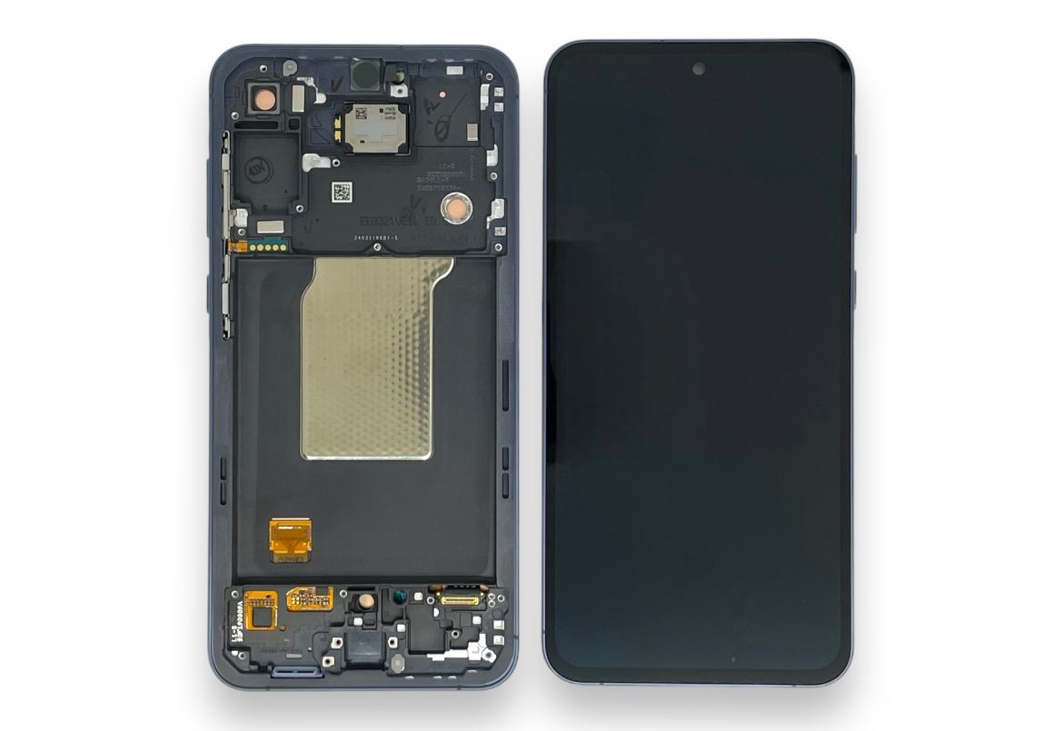 Display Samsung SM-A556 Galaxy A55 5G Com Aro Preto/ Azul Escuro