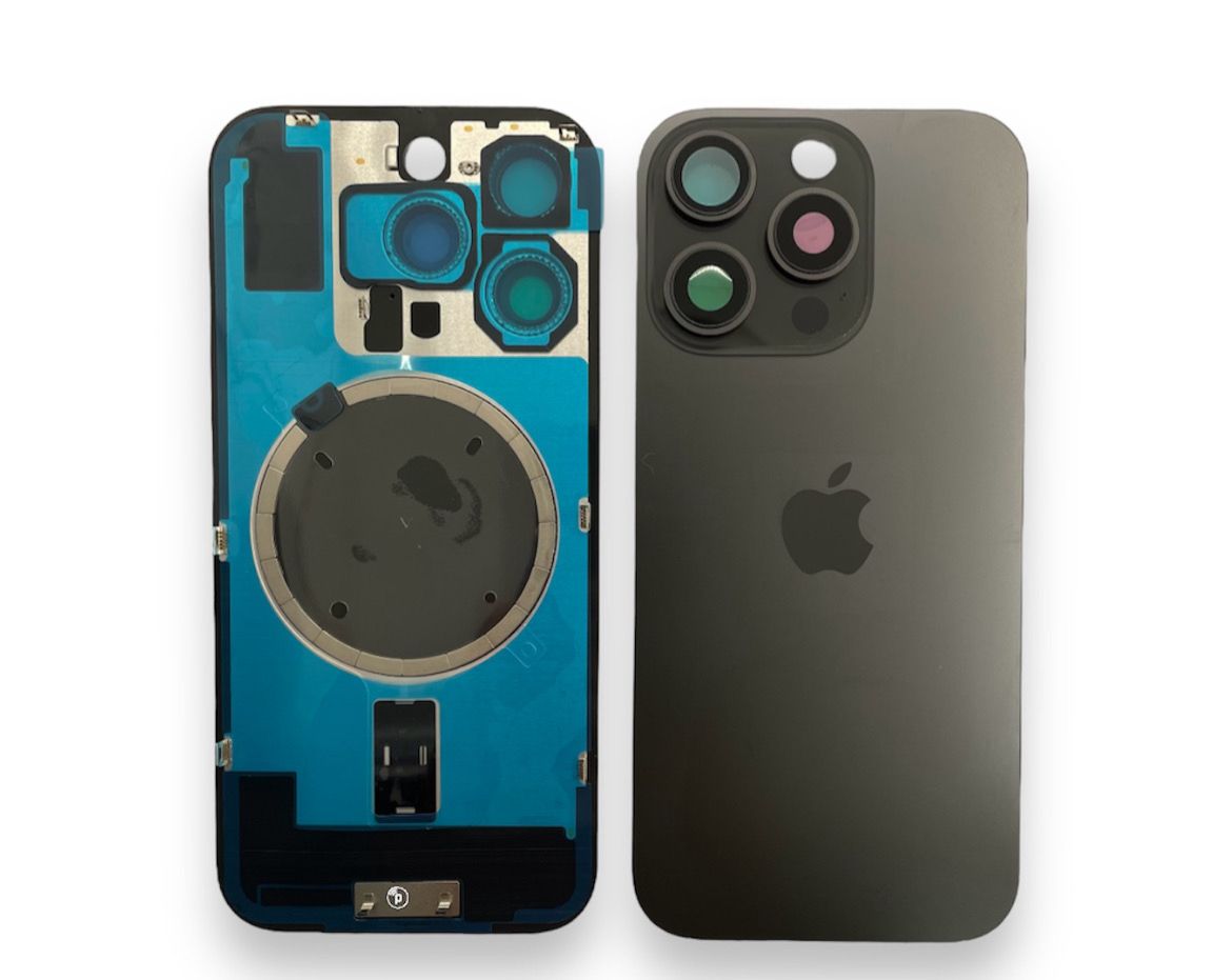 Tampa de Bateria Iphone 16 Pro Max Preto Com Aro